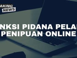 Sangsi Pidana Terhadap Pelaku Penipuan Online