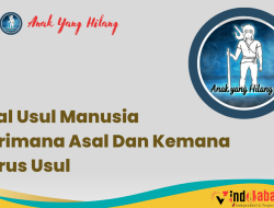 Asal Usul Manusia, Darimana Asal dan Harus Kemana Usul