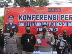 Satres Narkoba Polres Subang Kembali Bekuk Bandar dan Pengedar Obat