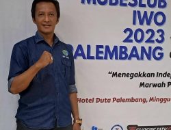 Mubeslub Palembang, Dwi Christianto Terpilih Jadi Ketum IWO Periode 2023 – 2028