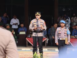 Kapolres Purwakarta Pimpin Apel Gelar Pasukan Operasi Mantap Brata Lodaya