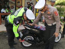 Pemkab Dukung Satlantas Polres Purwakarta Tertibkan Knalpot Brong