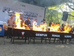 22 Juta Batang Rokok Ilegal Senilai Rp29,5 Miliar Dimusnahkan Bea Cukai di Purwakarta