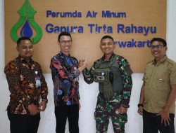 Direktur Utama Perumda Gapura Tirta Rahayu Sambut Kedatangan Dandim 0619/Purwakarta