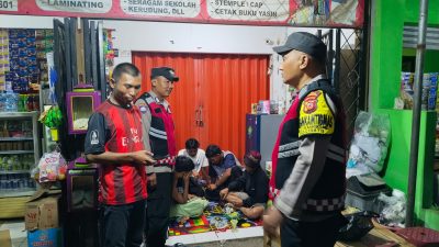 Patroli KRYD, Polsek Cibatu Sampaikan Imbauan Kamtibmas