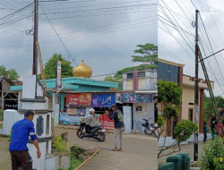 Warga Pertanyakan Legalitas Pemasangan Tiang Provider Internet Myrepublika Di Cibatu Diduga Tak Berizin