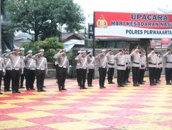 Teguhkan Disiplin dan Loyalitas, Polres Purwakarta Gelar Upacara Hari Kesadaran Nasional